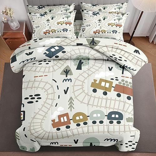 Miniatura 19 de Juego de edredón con 2 fundas de almohada, tamaño matrimonial, diseño de hongo hippy y arco iris, decoración de cama retro de los años 70, hippie,