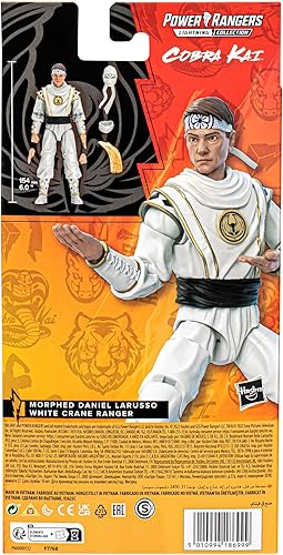Miniatura 6 de Hasbro - Power Rangers X Cobra Kai Lightning Collection Morphed Daniel LaRusso White Crane Ranger