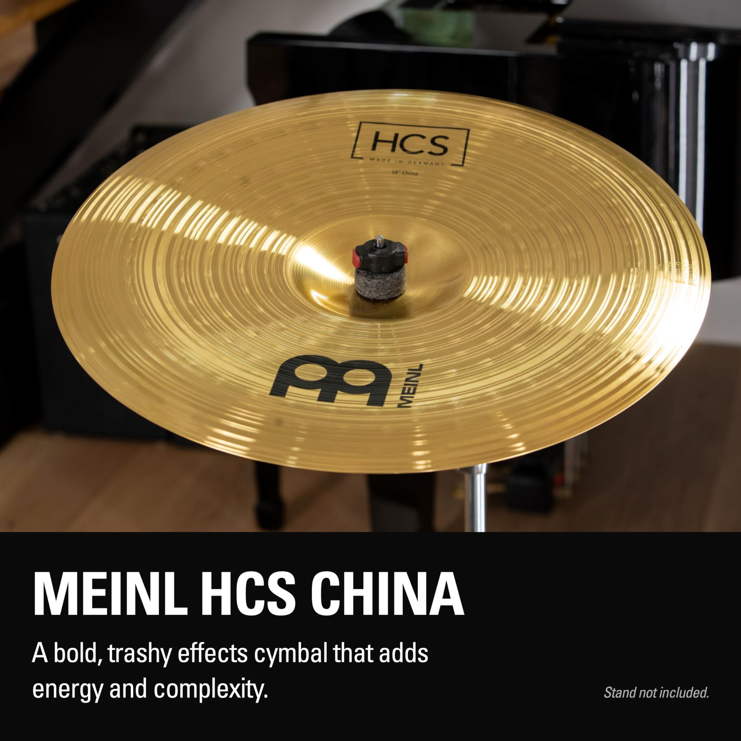 Meinl Cymbals HCS piatto China 18 pollici (45,72cm) per Batteria – Finitura Tradizionale Ottone, Made In Germany (HCS18CH)
