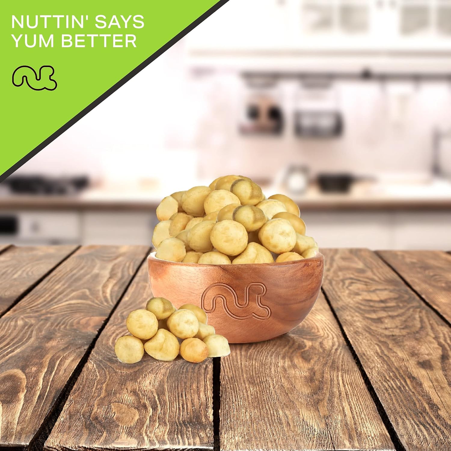 Nut Cravings - Macadamia Nuts Roasted & Salted - No Shell, Whole (80oz - 5 LB) Bulk Nuts Packed Fresh in Resealable Bag - Healthy Protein Food Snack, All Natural, Keto Friendly, Vegan, Kosher