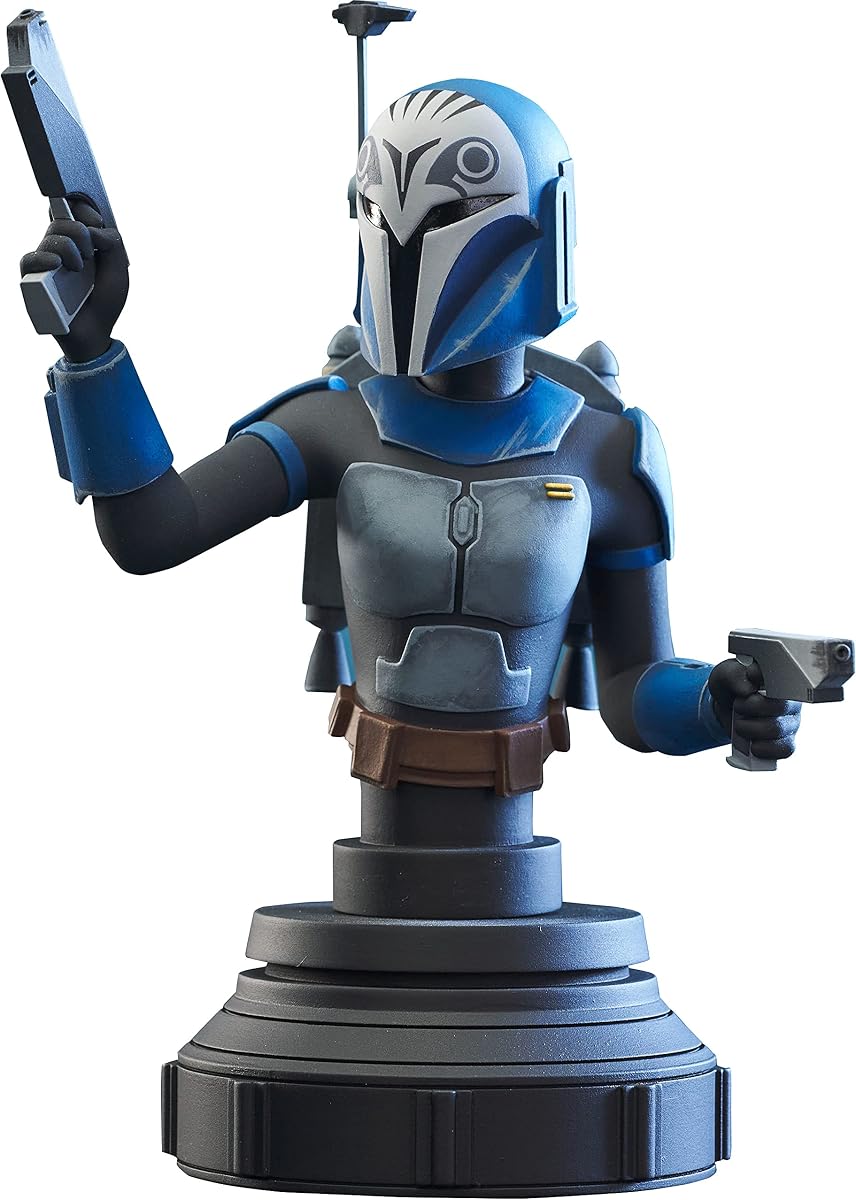 Star Wars: The Clone Wars: Bo-Katan Kryze 1:7 Busto a escala,multicolor | Star Wars The Clone Wars 6 Inch Bust Statue 1/7 Scale - Bo-Katan