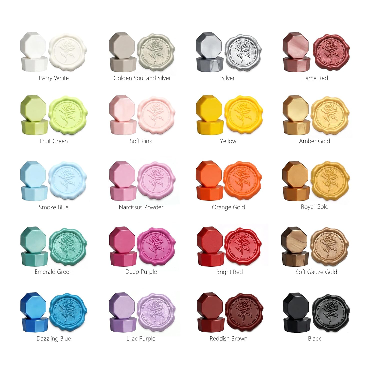 Wax Seal Beads, 24 Colors Sealing Wax Beads for Stamp Seals, Approx 600pcs Premium Wax Melting Beads Set with Organizer Box, Smooth Melt Wax for Wax Seal Invitations, Card Making & DIY Crafts