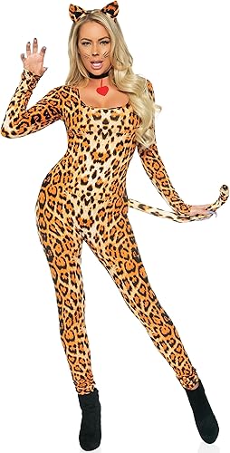 Leg Avenue Lycra Catsuit Cougar Disfraz adulto