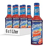 Vista 55 de Clamato Cóctel de tomate original, botellas de 64 onzas líquidas (paquete de 8)