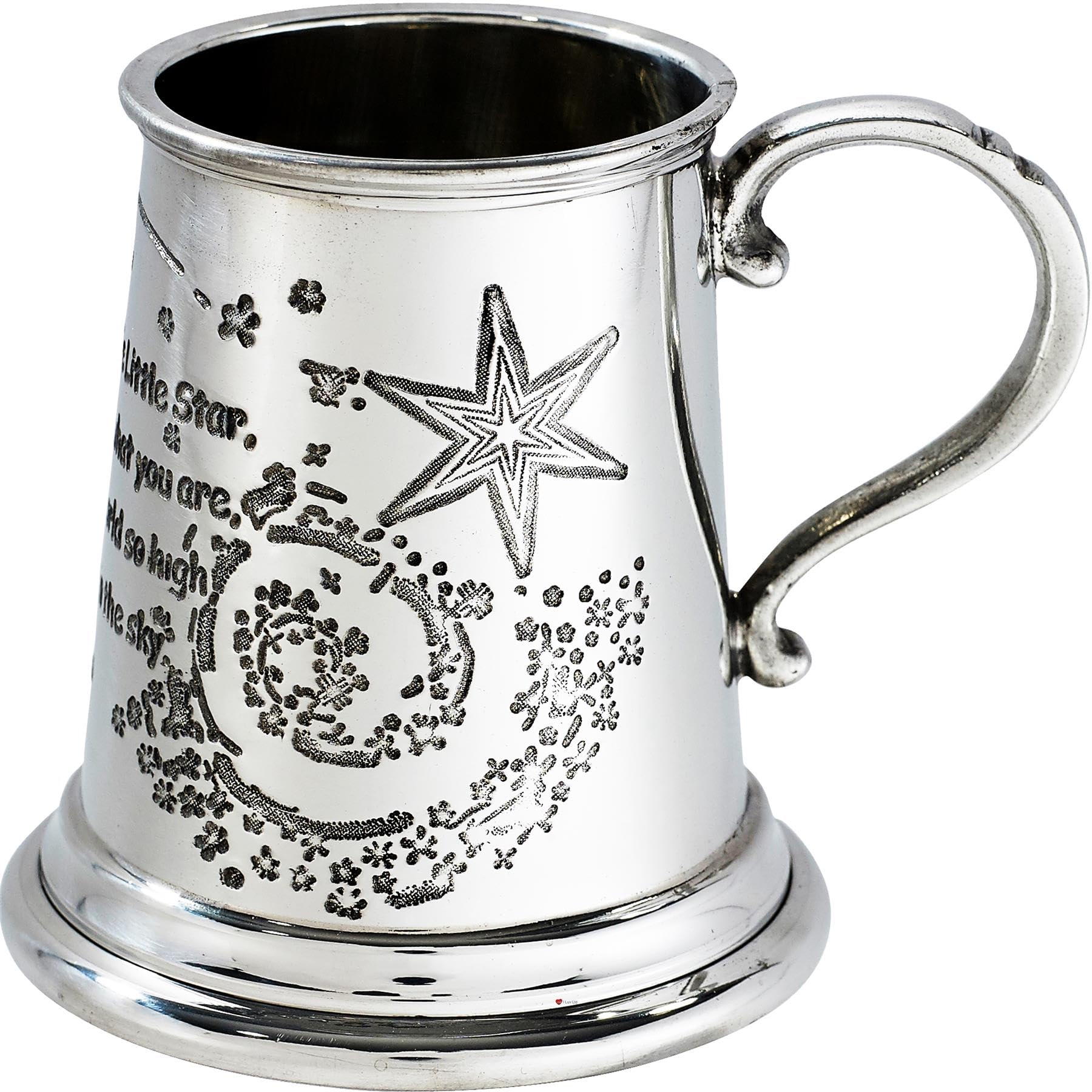 Mug Twinkle Twinkle Little Star étain chope quart de pinte bébé