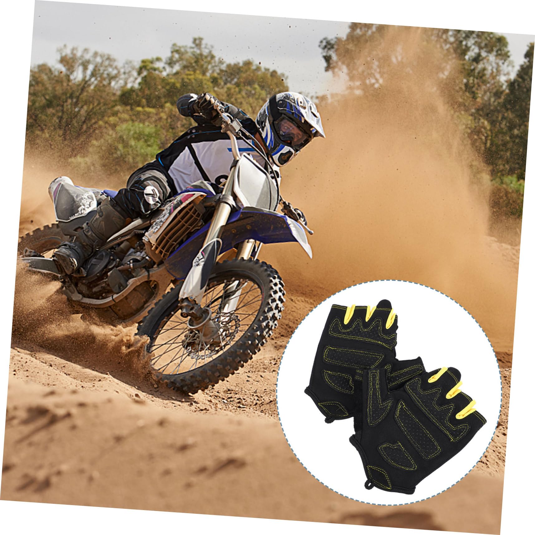 PACKOVE 3paia Guanti Da Ciclismo Antiscivolo Mezza Dita Per Sport All Aperto Guanti Fitness Traspiranti Regolabili e Resistenti Per Escursionismo Ciclismo e Sollevamento Pesi