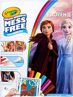 CRAYOLA Color Wonder - Disney Frozen 2 Mess-Free Colouring Book (Includes 18 Pages & 5 Magic Markers)