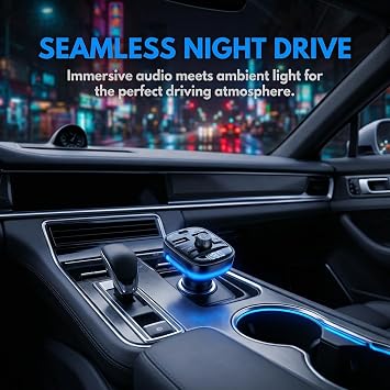 Bluetooth 5.3 Car Adapter Charger, Wireless FM Bluetooth Transmitter
