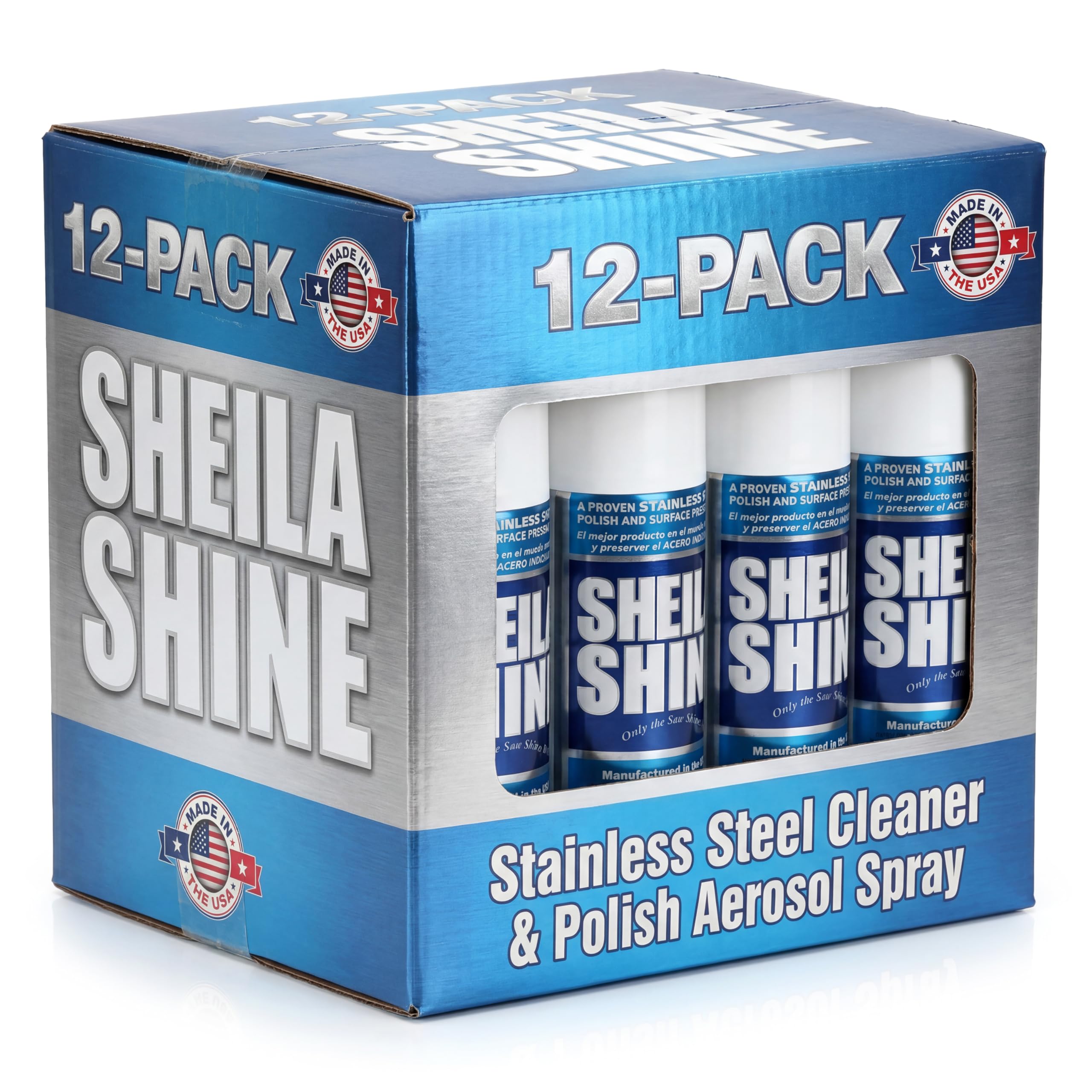 Amazon.com: 12 x 10oz Stainless Steel Cleaner and Polish - Cleans