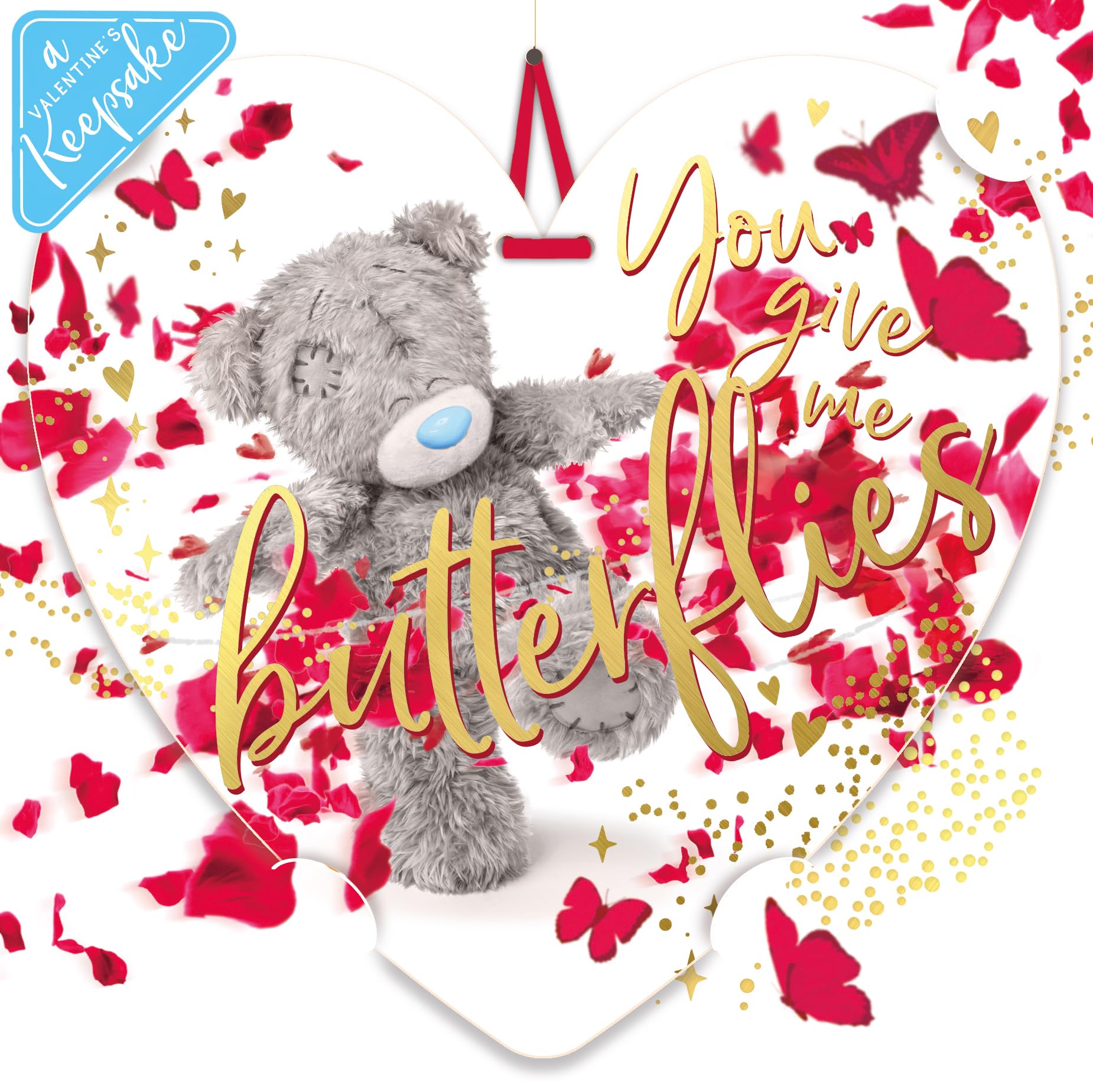 3D Holographic Give Me Butterflies Me to You Valentine's Day Card