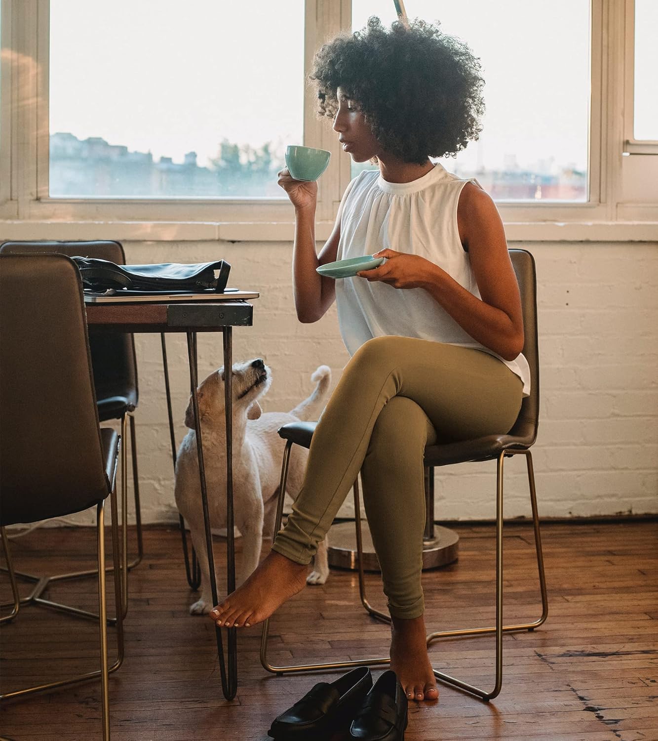 Amoy Women's Dress Jeggings Skinny Pants Stretchy Work Trousers Business Casual Leggings with Pockets Office - Image 7