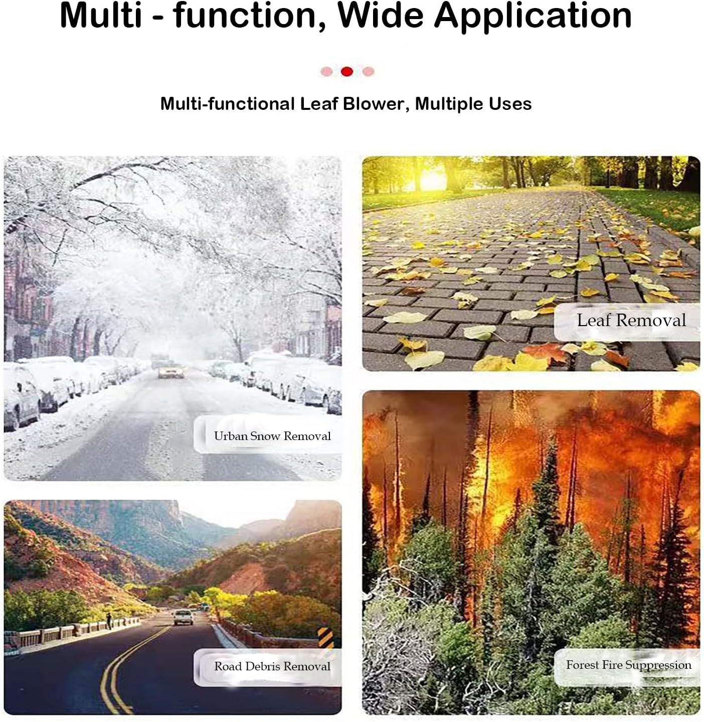 Backpack Gas Powered Leaf Blower, Commercial 2.7kW 850CFM 63CC 4.3HP 2-Stroke Powerful Lightweight Gasoline Grass Lawn Blower w/Harness Air-Cooled & 1.8L Fuel Tank for Yard Lawn Care, Snow Removal