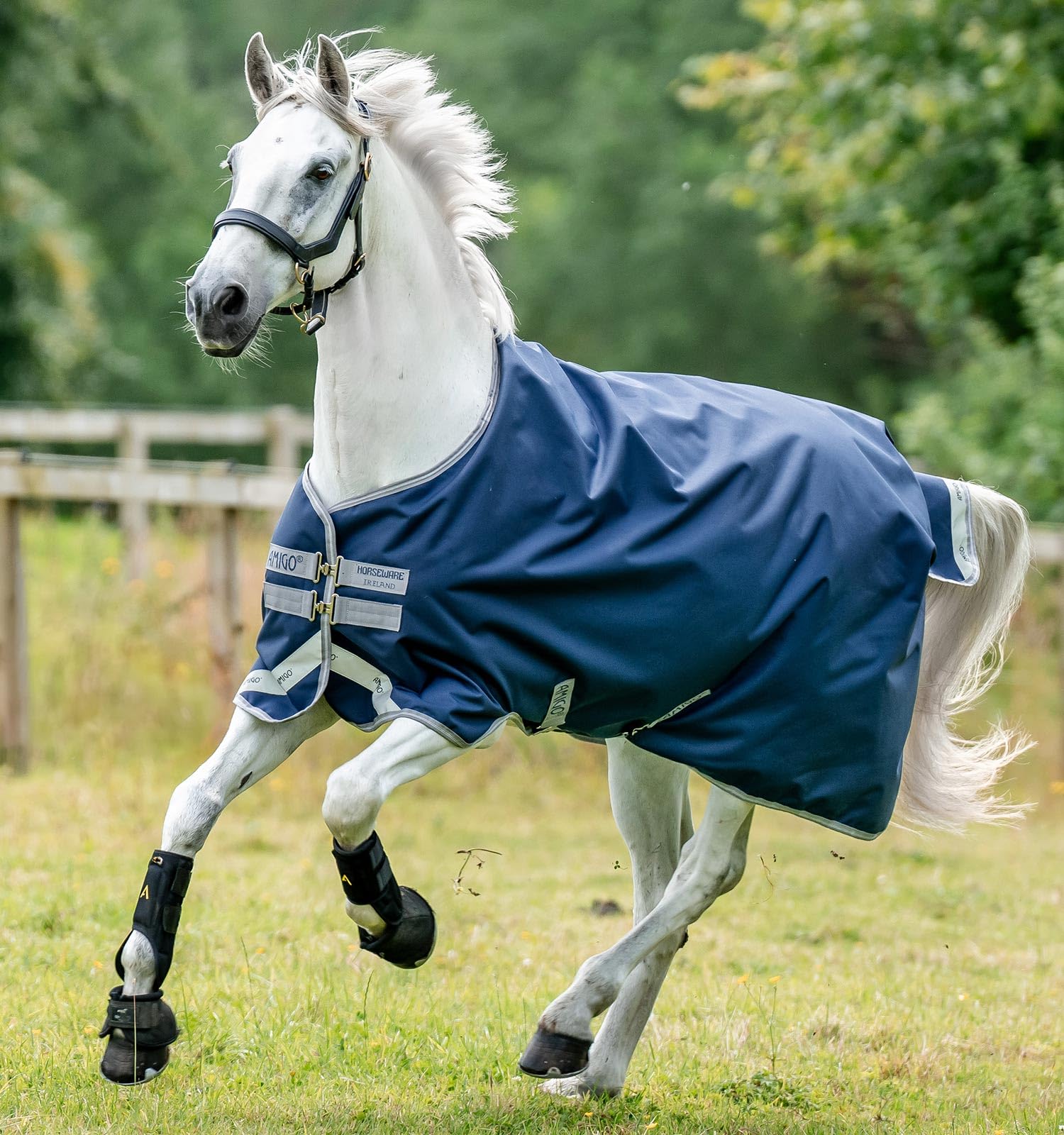 Manta Horseware Amigo Bravo 12 Original Turnout de 250g con tejido textil premium de alta densidad