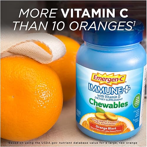 Miniatura 4 de Suplemento dietético masticable Emergen-C Suplemento dietético masticable, tableta con vitamina C y vitamina B6, 1, 1