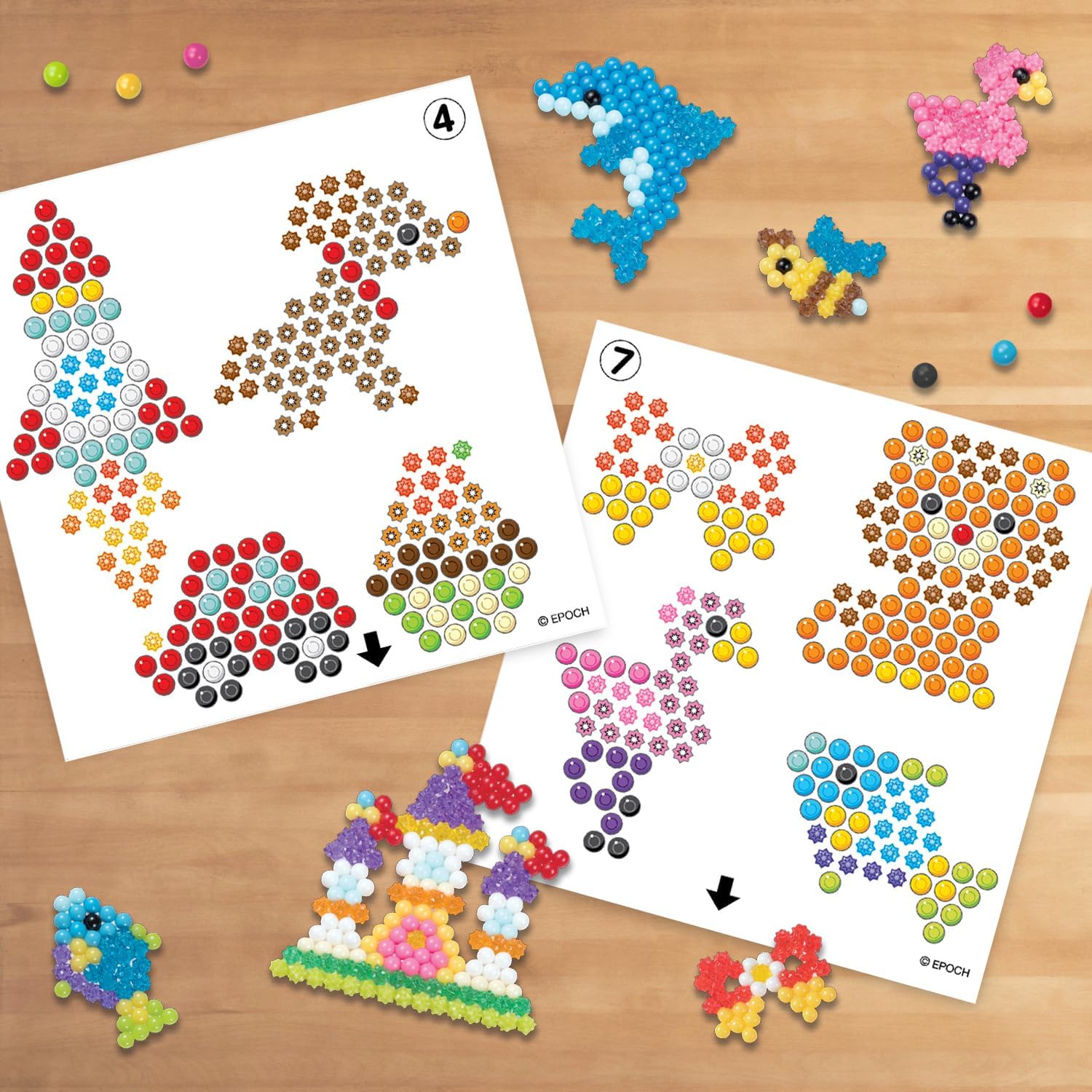 Aquabeads Star Bead Station Complete Arts & Crafts Bead Kit for Children - Over 2,000 Beads, Including Star Beads and Double Sided Bead Pen Tool