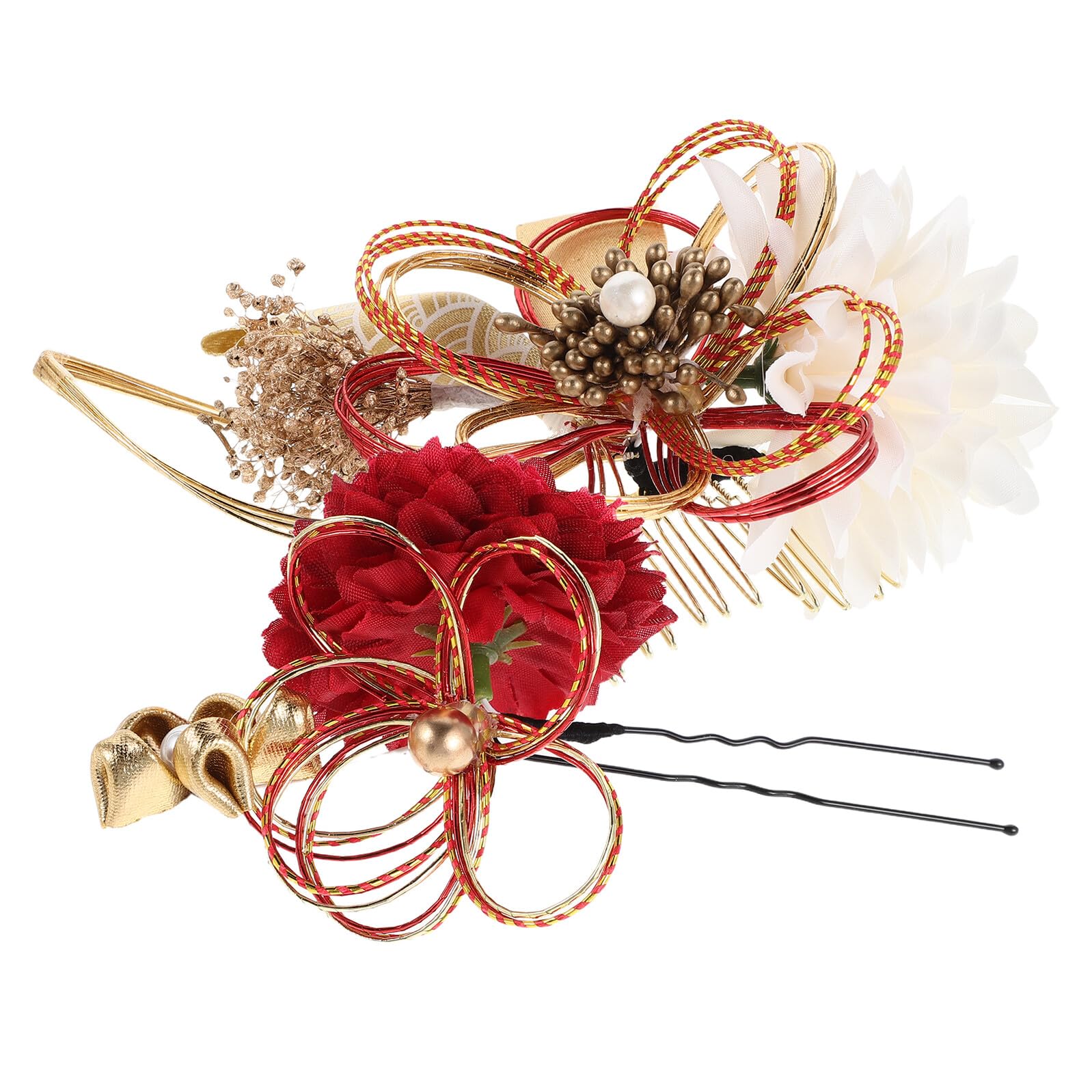 GALPADA Forcine per Capelli in Stile Kimono Giapponese Ornamento per Capelli Vintage per Donna Tradizionali per Feste Lauree e Cerimonie