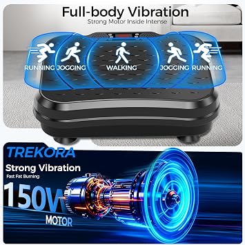 Vibration Plate Exercise Machine for Lymphatic Drainage & Weight Loss Shake Plate Full Body Vibration Platform Machine Workout Equipment Home Gym Fitness Equipment for Men and Women