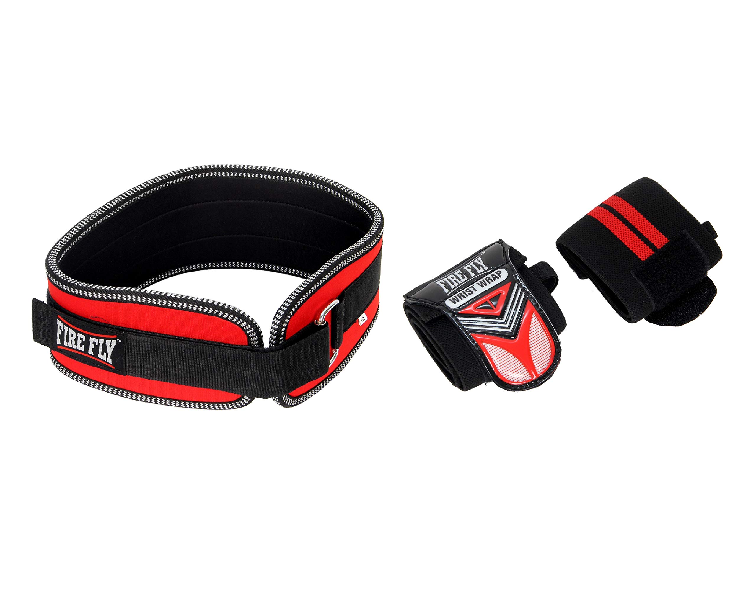 FIRE FLY Weight Lifting Nylon Belt With Handwraps For Weight lifting Hand Wraps For Gym Fitness Exercise Gym Workout Nylon Belt Back Support Padded Belt With Wrist Support Handwraps (M) (B08PNL4813) Amazon Price History, Amazon Price Tracker