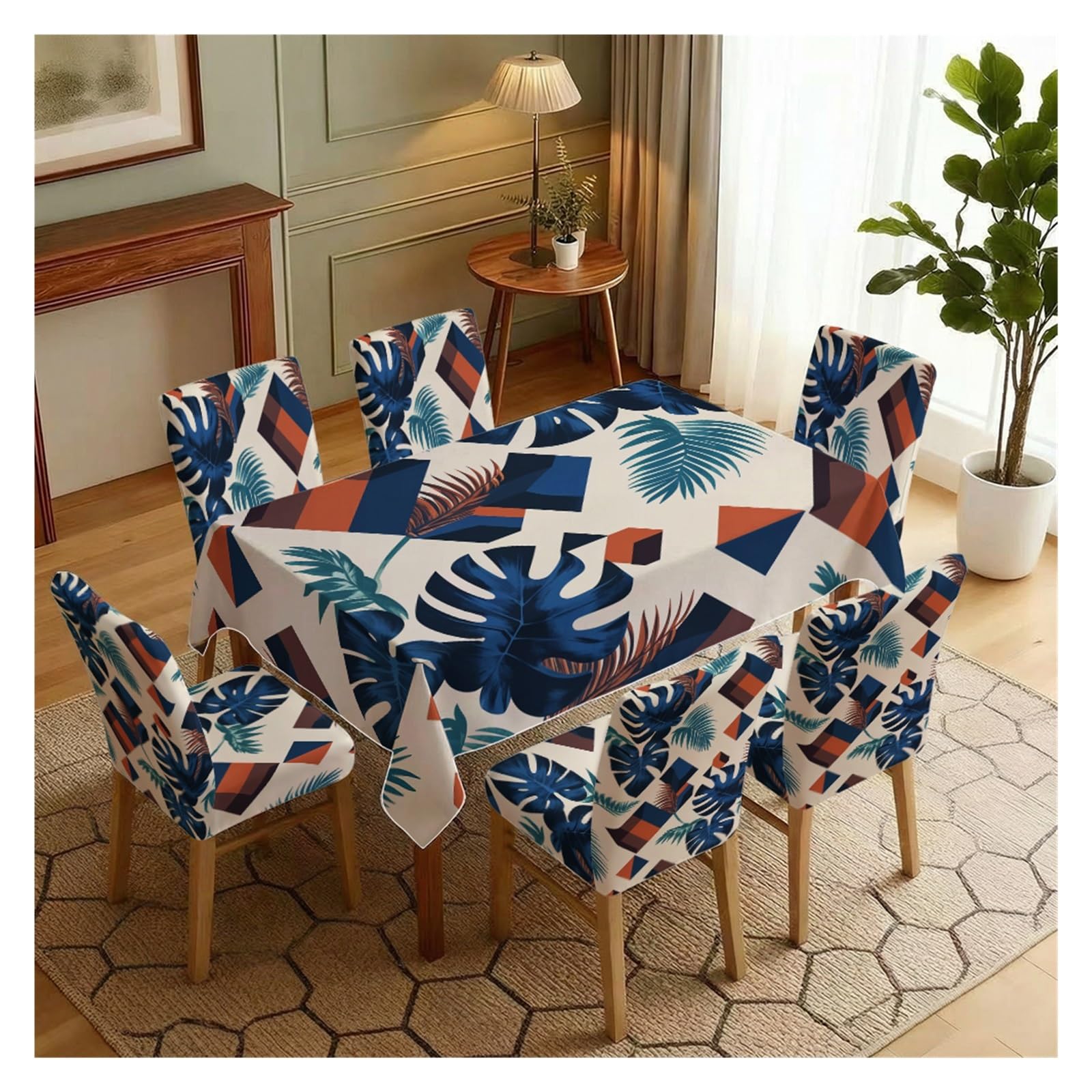 Ensemble nappe et housses de chaise : résolvez le désaccord déco de votre séjour