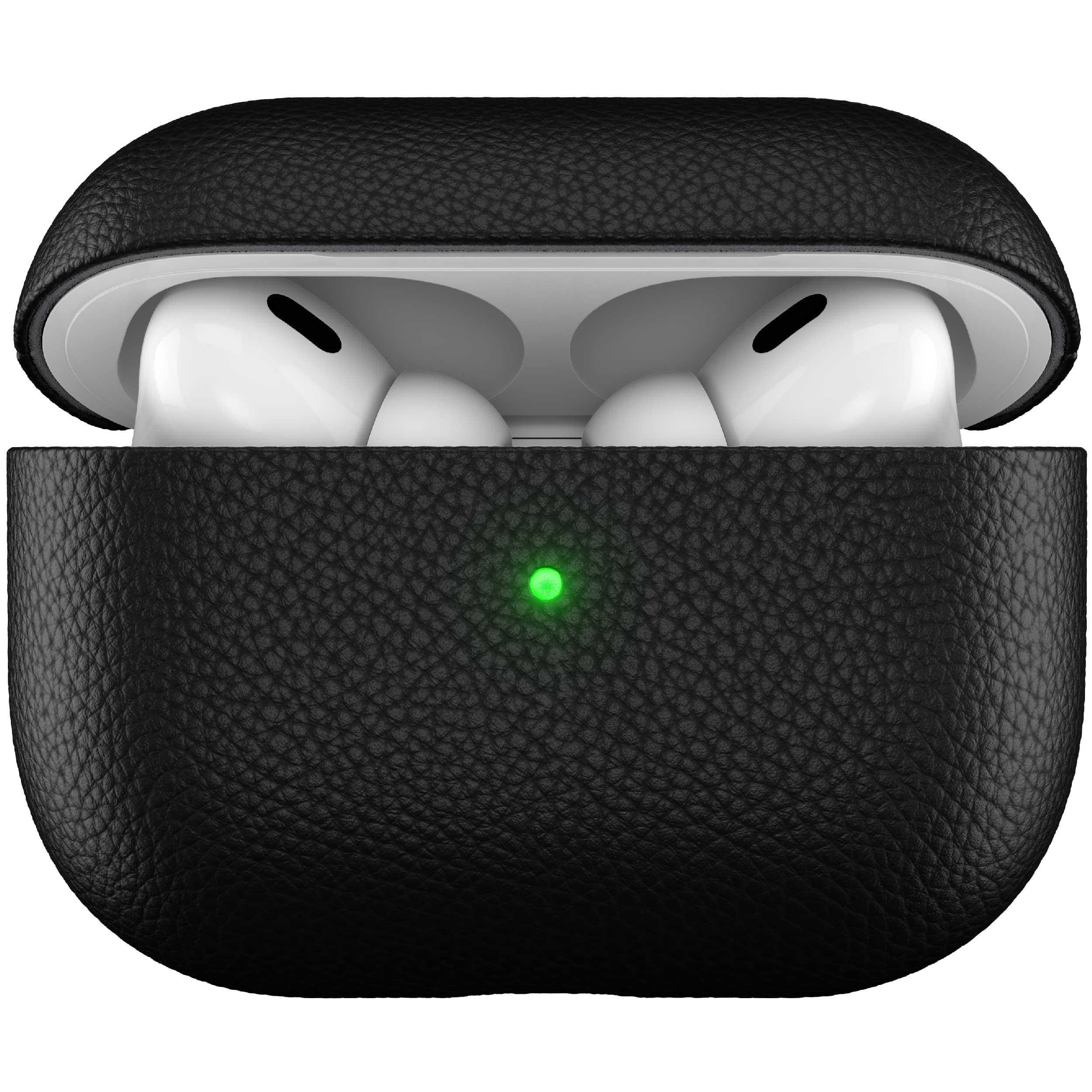 KeyBudz Artisan, skórzane etui ładujące do Apple AirPods Pro 2, czarne