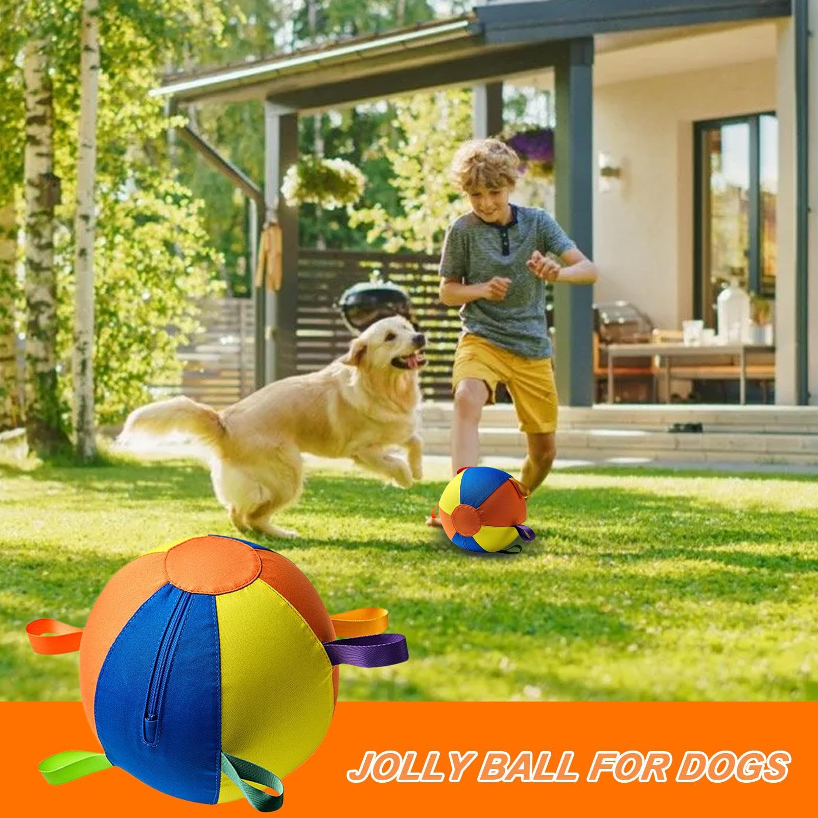 Balle jouet pour chien d'Exercice Portable et Sûr pour Animaux Mâcheurs | Jouet de Balle Interactif Chien et Chiot Exercices Portables Piscine Noël Anniversaire Chiot Mâcheurs