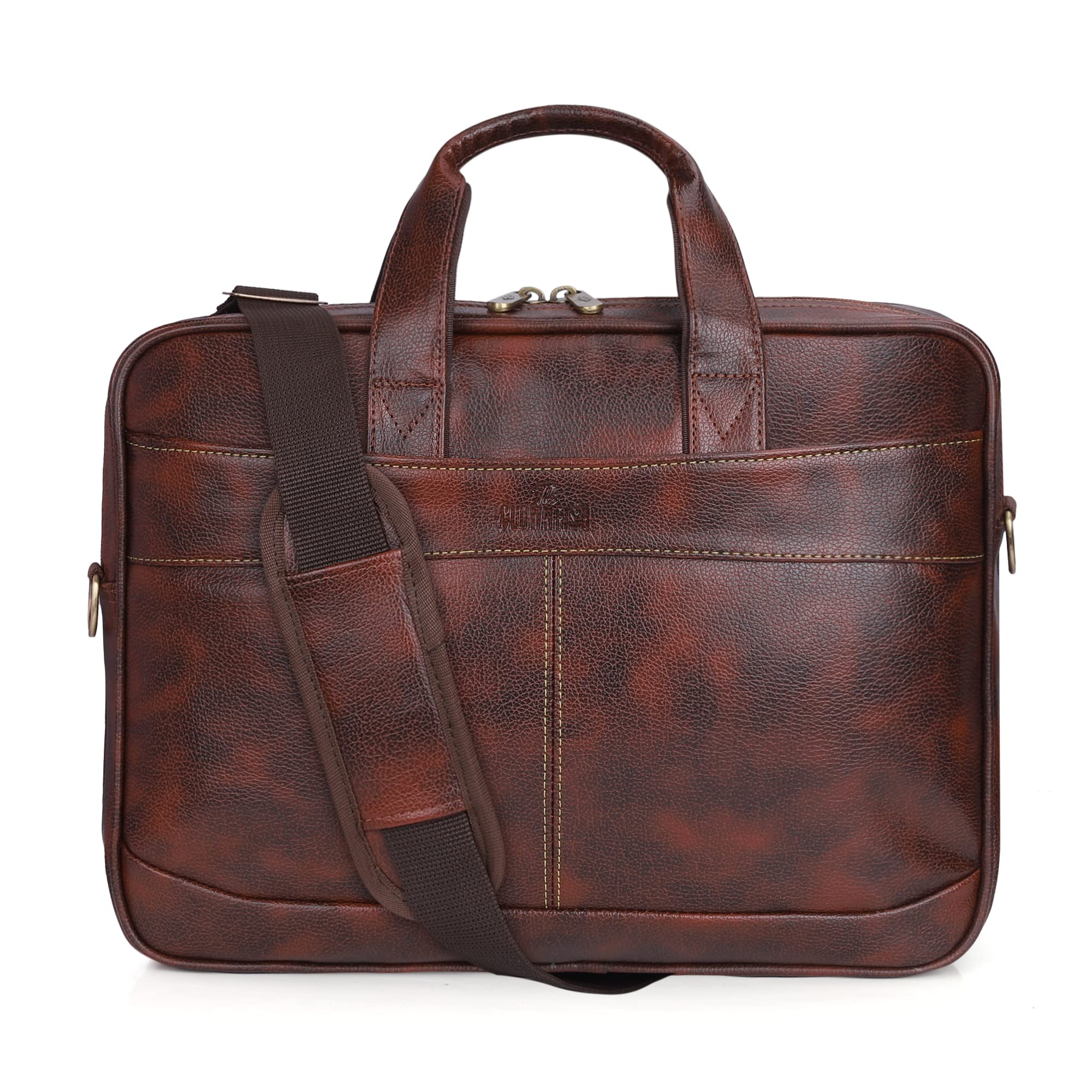 THE CLOWNFISH Unisex-Adult 10 Litre Faux Leather 15.6 Inch Western Laptop Messenger Bag Briefcase Laptop Bag (Tan) (B09SB82WKB) Amazon Price History, Amazon Price Tracker