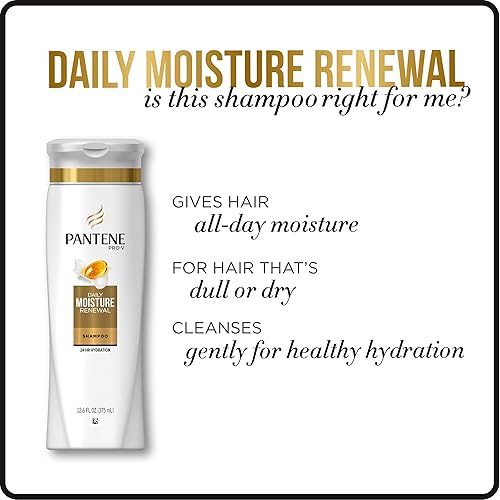 Miniatura 7 de Pantene Daily Moisture Renewal Duo Set - Champú de 12.6 onzas y acondicionador de 12 onzas (1 cada uno))
