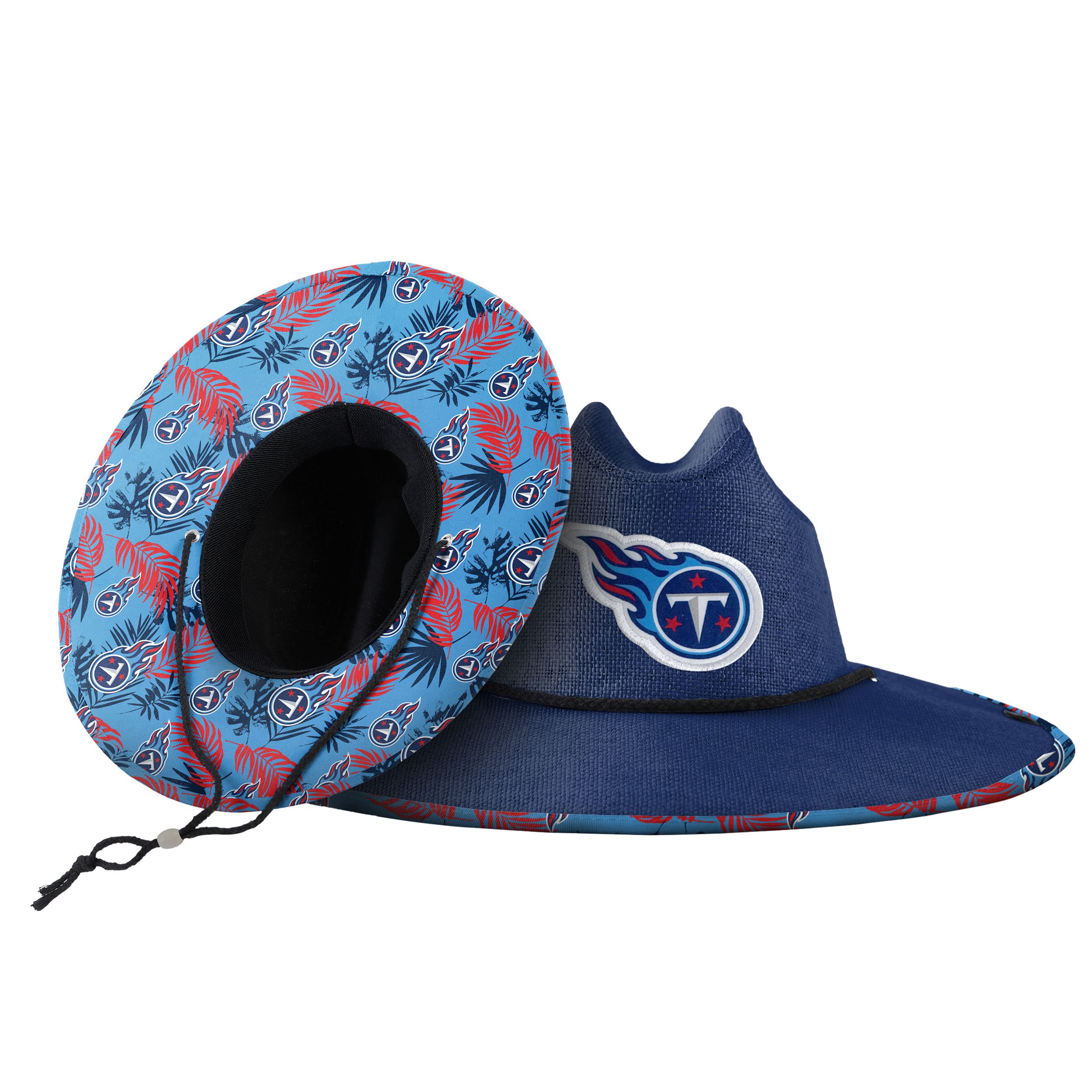 FOCO Tennessee Titans NFL Team Color Straw Hat