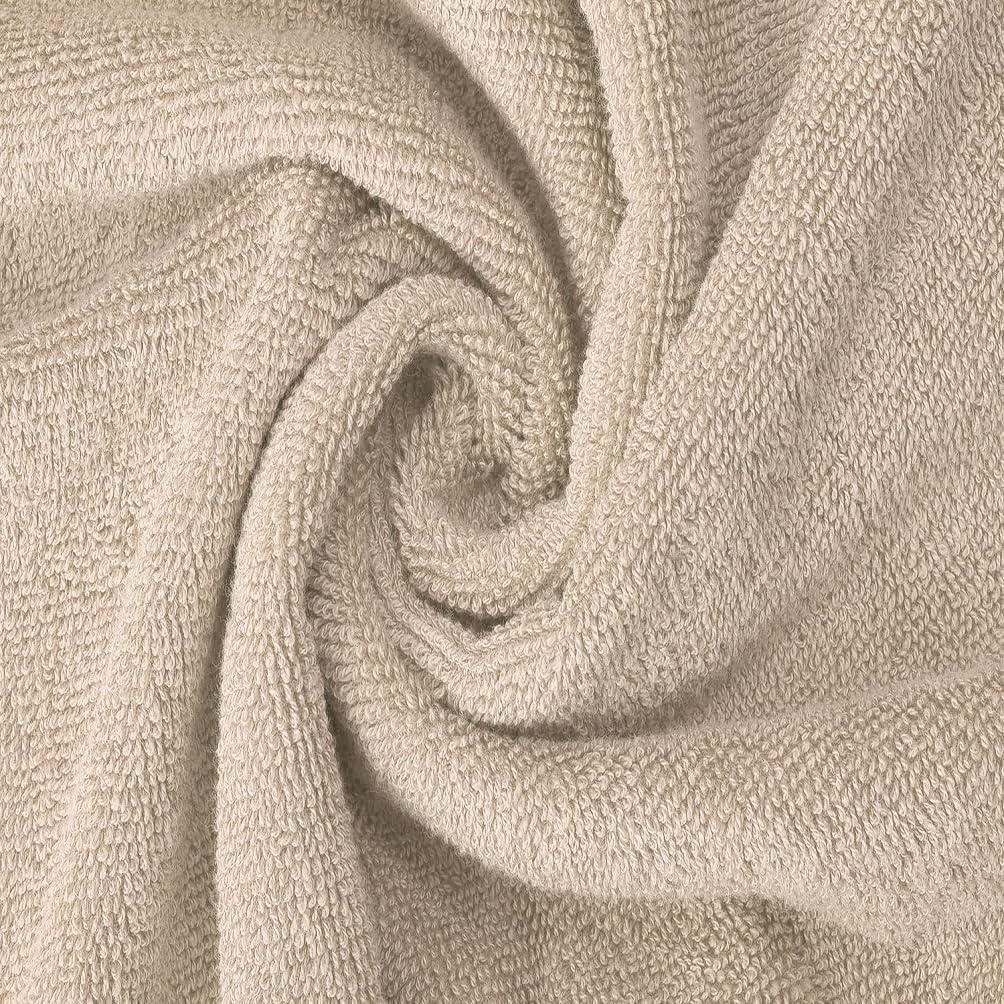 EDB Toallas de algodón egipcio 100 % de 700 g/m², secado rápido, juego de 6 piezas, toallas de baño de lujo, súper suaves, colección de calidad de hotel (crema, algodón)