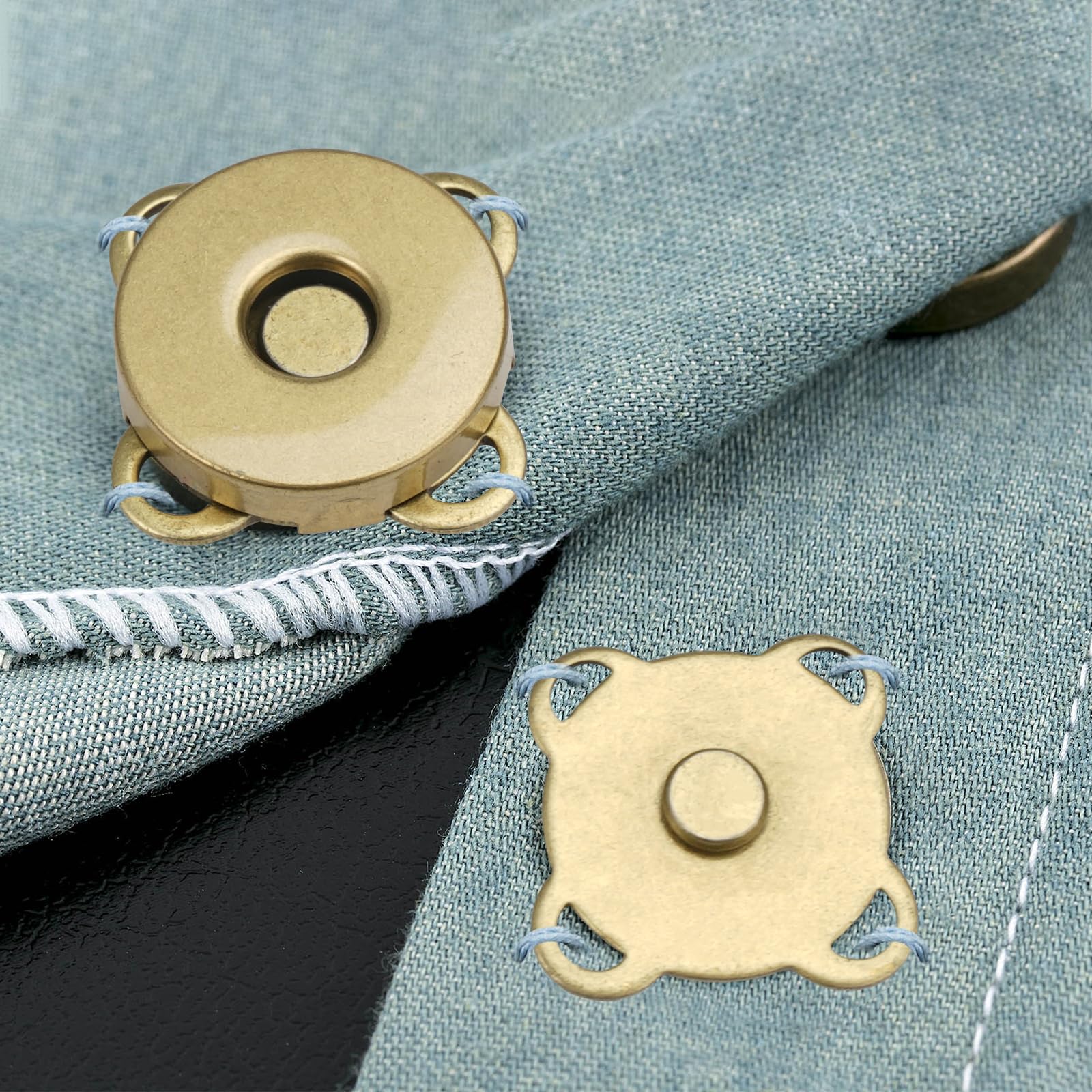 30 Bottoni Magnetici Da Cucire - Chiusura Magnetica Per Borse, Abbigliamento, Zaini, 14mm In 3 Colori - Foto 7