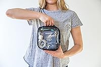 Vista 7 de EzPacking Bolsa de aseo transparente aprobada por la TSA 3-1-1 para viajes para llevar/Bolsa de tamaño de cuarto para líquidos transparentes