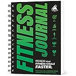 Clever Fox Fitness Journal Workout Log Book - Daily Fitness Planner Workout Journal for Women and Men. Spiral-Bound, Laminated Cover, Thick Pages, A5 (Neon Green)