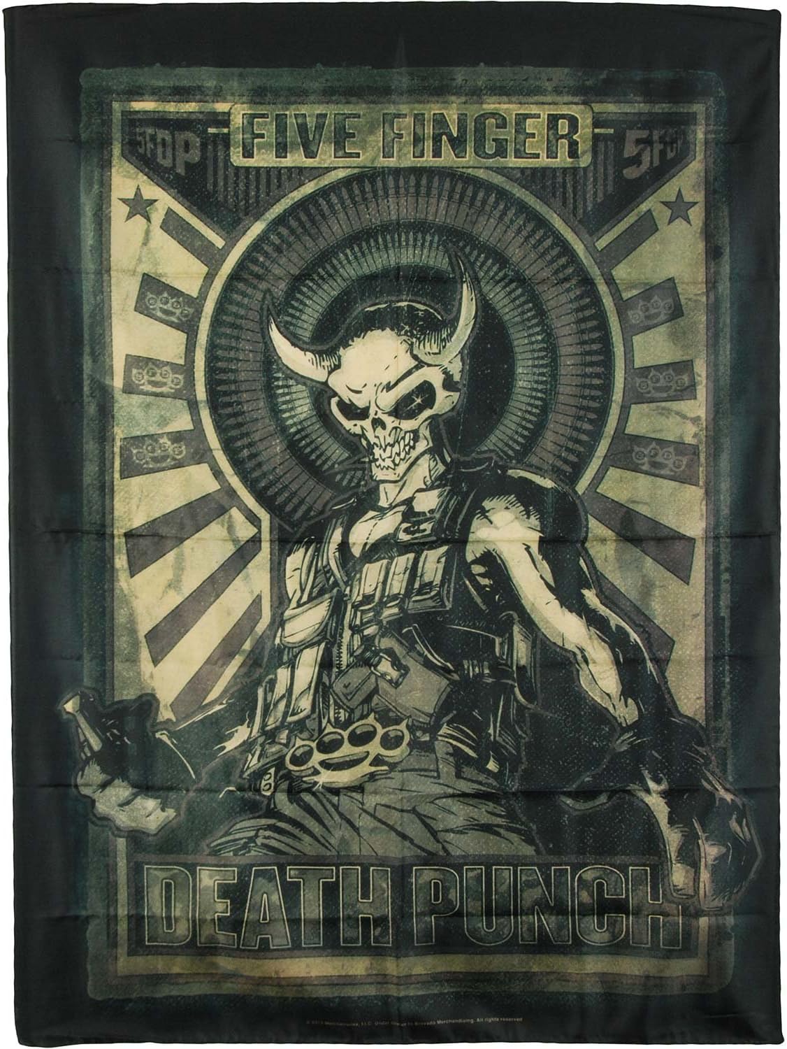 5 Finger Death Punch Mercenary Fabric Wall Poster, 30 by 40-Inch