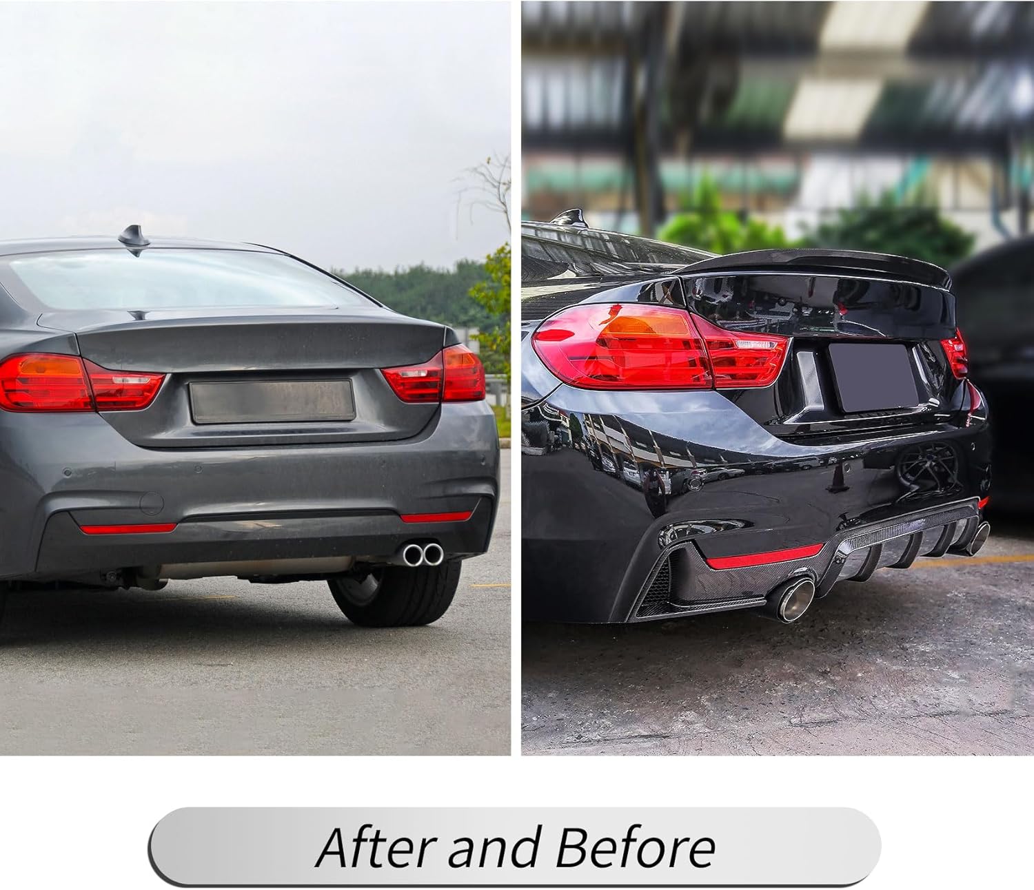 Rear Spoiler for BMW 4-Series F32 Coupe 2013-2020 Trunk Spoiler Wing Trunk Tail Rear Trunk Lid,Glossy Black Performance - MP Style