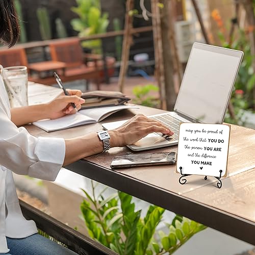 Miniatura 24 de Diference Maker Definition - Decoración decorativa de oficina, regalo de agradecimiento para compañero de trabajo, profesor, jefe, líder, placa de