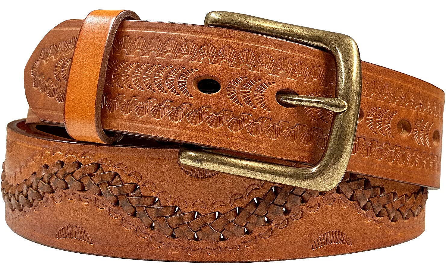 Amazon | [Belts.com] メンズ 2286西ジェットコースターウェーブ