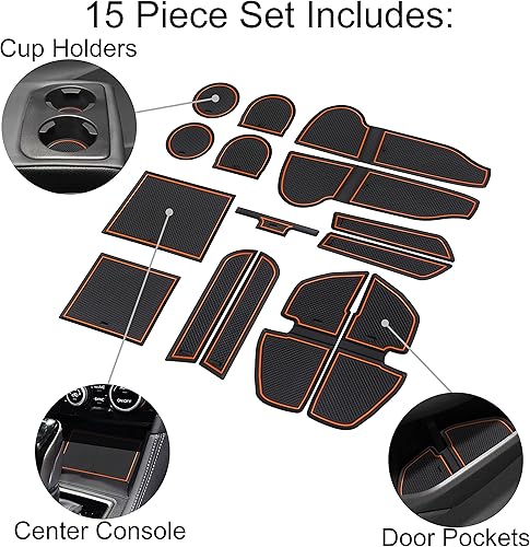 Miniatura 4 de SENSHINE Insertos de portavasos para Subaru Crosstrek Accesorios 2018-2020 2021 2022 2023 Subaru Impreza 2017-2023 Alfombrillas de revestimiento de