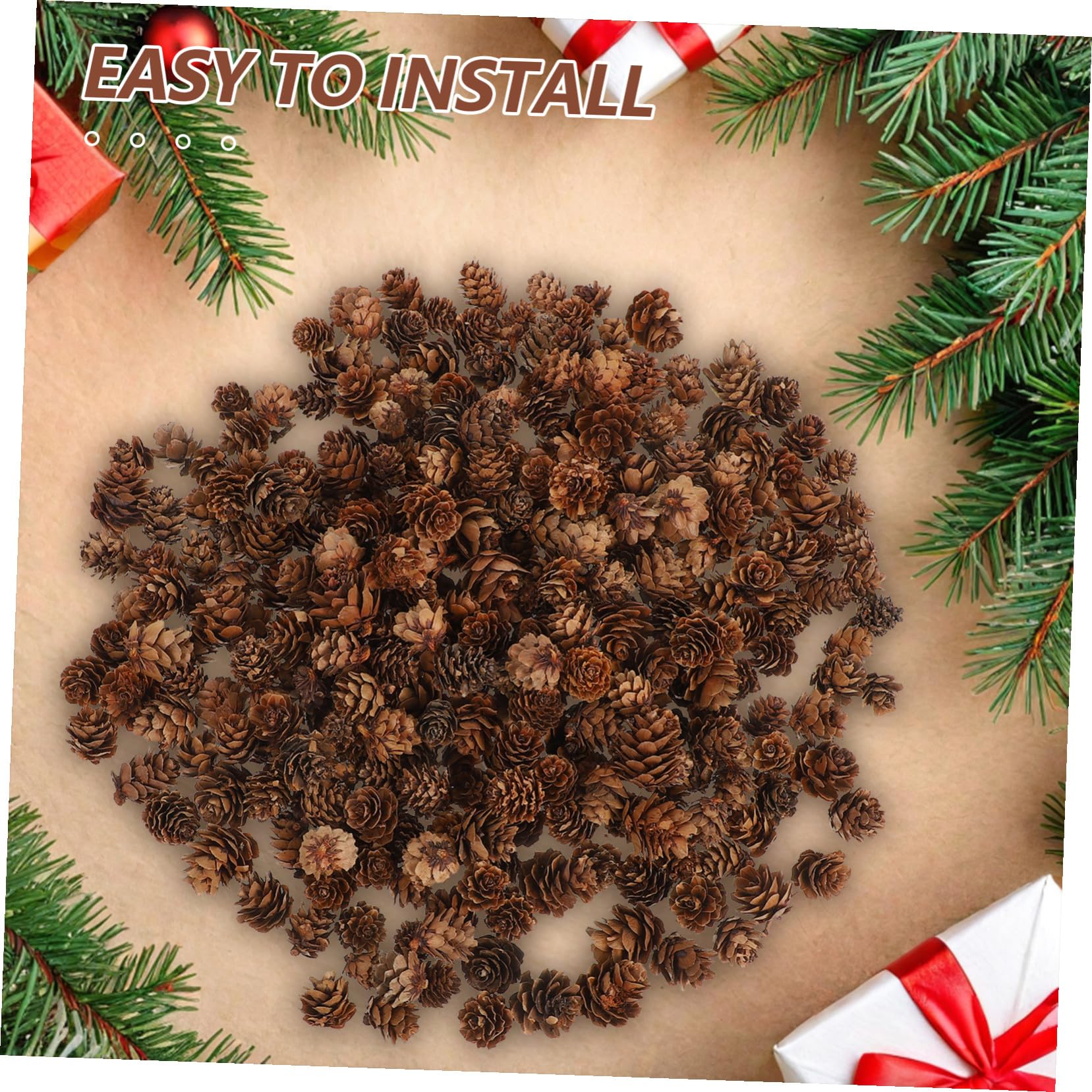 TOYANDONA Mini-tannenzapfen für Dekoration Natürliche Tannenzapfen für Weihnachtsdeko Bastel-tannenzapfen für DIY-projekte Tischdeko für Weihnachten Tannenzapfen für Kränze