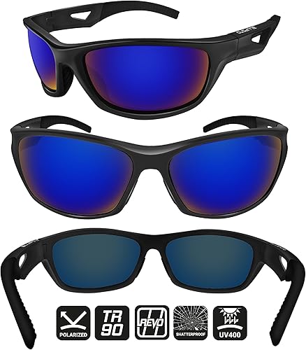 Miniatura 3 de BLUPOND Gafas de sol deportivas polarizadas para hombre - TR90 Marco irrompible para golf, ciclismo, conducción - Scout