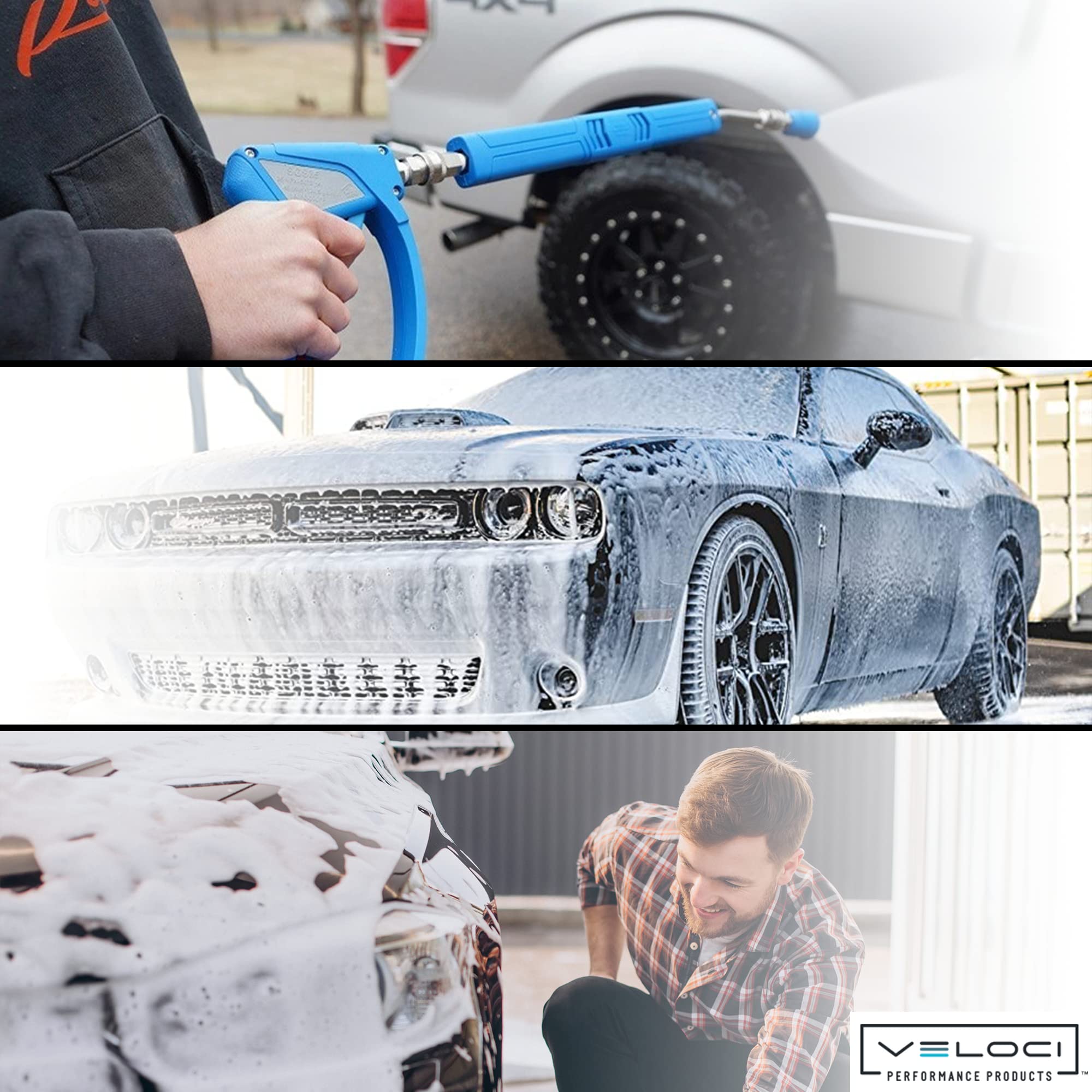 MTM Hydro Acqualine - Kit di estensione per idropulitrice da 50,8 cm, lancia in schiuma curva, spruzzatore ad alta pressione per lavaggio auto e dettagli, accessori per idropulitrice per cannone a