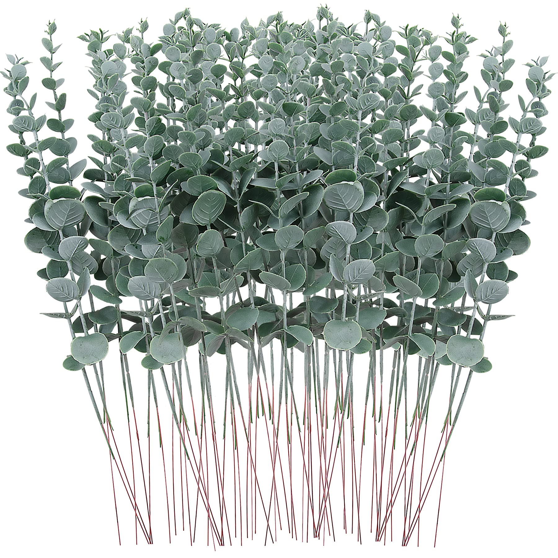 20 Stück Künstliche Eukalyptus-Zweige Aus Seide – Ca. 60 Cm Lang, Perfekt Für Deko In Vase, Wohnzimmer Oder Hochzeit