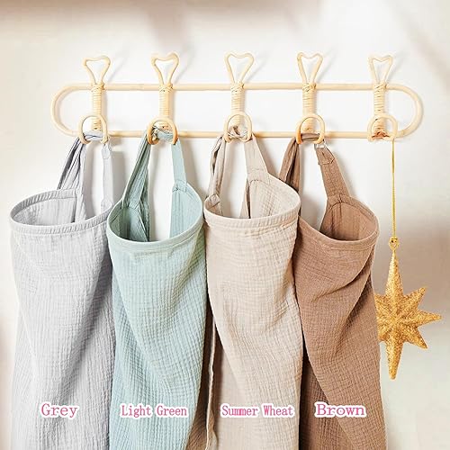 Miniatura 3 de Funda de lactancia de muselina para lactancia materna del bebé, cubierta de lactancia de privacidad con aro 100% algodón, cubierta de lactancia