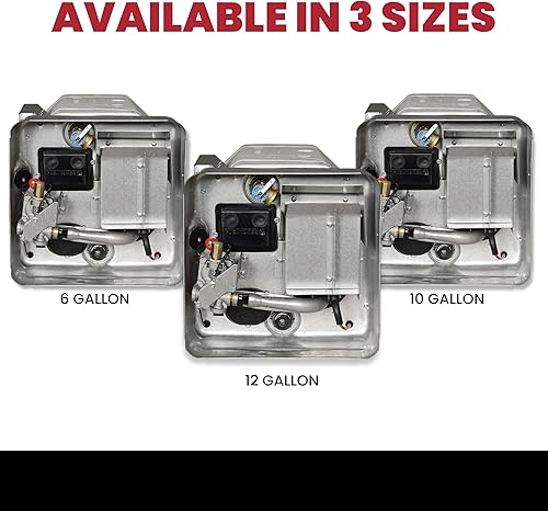 Miniatura 5 de Suburban Advantage RV Tank Water Heater SW10DE - 10 gallon Porcelain Lined Steel Tank with Direct Spark Ignition (DSI) and Incoloy Electric Element