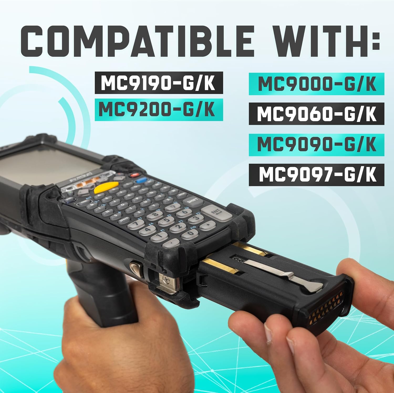 Artisan Power Replacement Battery for Motorola & Symbol MC9000-G/K Series Scanners | Lithium Ion Rechargeable Battery Pack | 7.4 Volt | 2600 mAh | 18% Higher Than The OEM Batteries