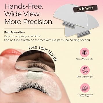 Lashview ラッシュサプライキット ラッシュエッセンシャルツールキット 完璧なラッシュエクステンション&取り外し用ラッシュ用品 ラッシュパッド/まつげブラシ/ラッシュテープ/グルーリング/ラッシュミラー付き