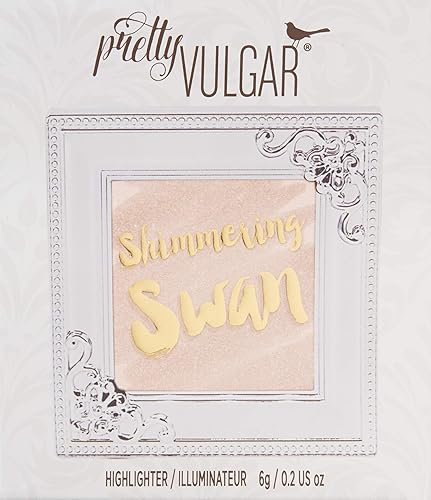 Miniatura 2 de Pretty Vulgar Shimmering Swan Highlighter Glimmers of BS (Pink Champagne), Rose gold