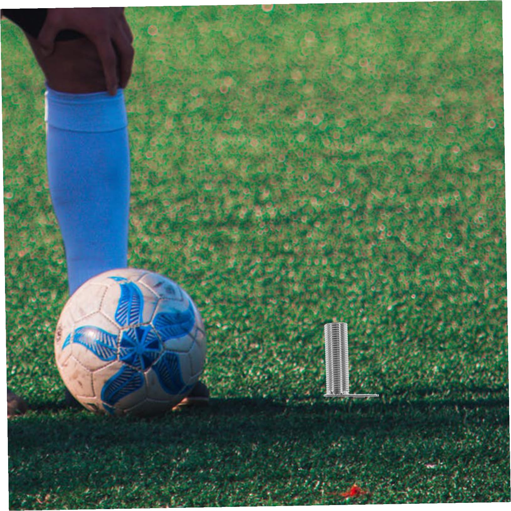 POPETPOP Equipo De Entrenamiento De Futbol Postes De Futbol para Entrenar Capacitación Clavo De Tierra De Fútbol Interior Poste De Agilidad De Fútbol Esquina Polos Planchar