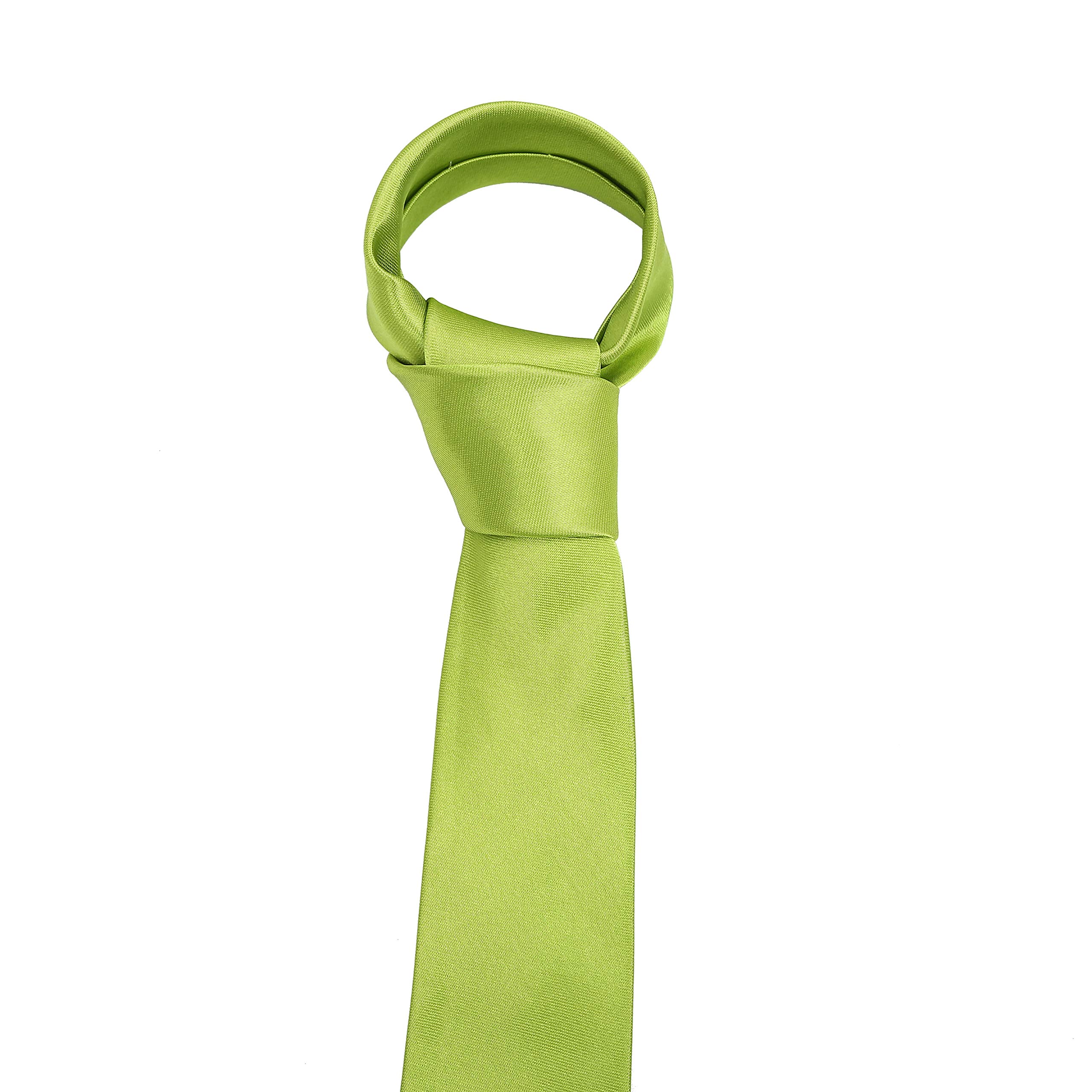 The Tie Company Men's Apple Green The Tie Co™ Wide 7.5Cm Plain Satin Tie (Apple Green)