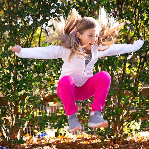 Vista 5 de Hanes Pantalones deportivos para niñas, pantalones deportivos de forro polar para niñas, pantalones de descanso EcoSmart, sin bolsillos