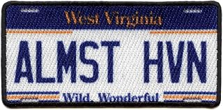 West Virginia License Plate Patch State Almost Heaven Sublimated Iron On